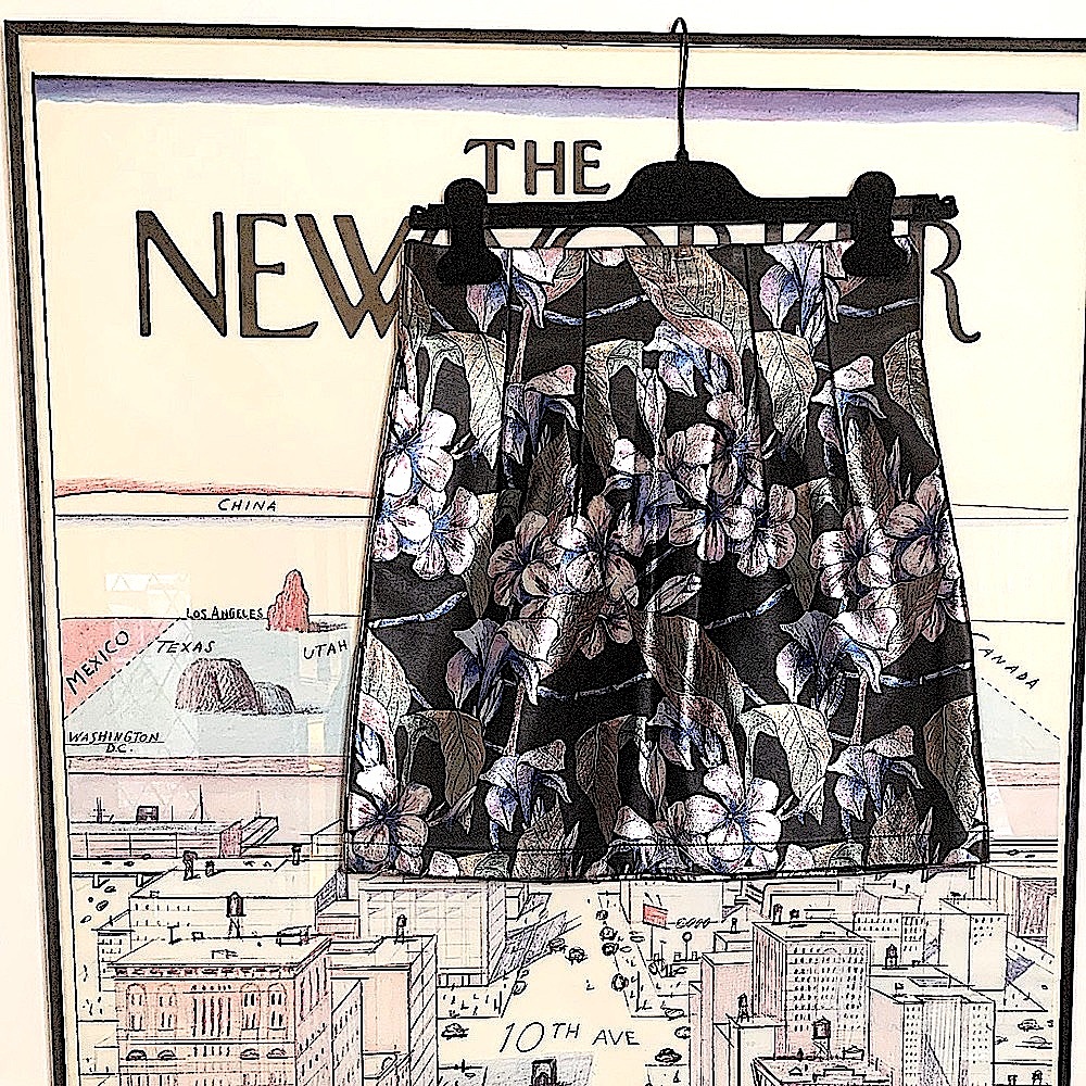 NWT Topshop faux leather mini with metallic pastel florals Size 4